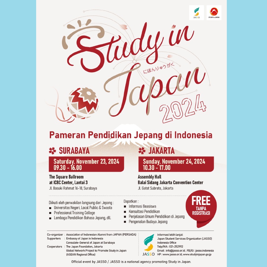 Study in Japan Fair 2024 (JASSO Indonesia) JET Academy